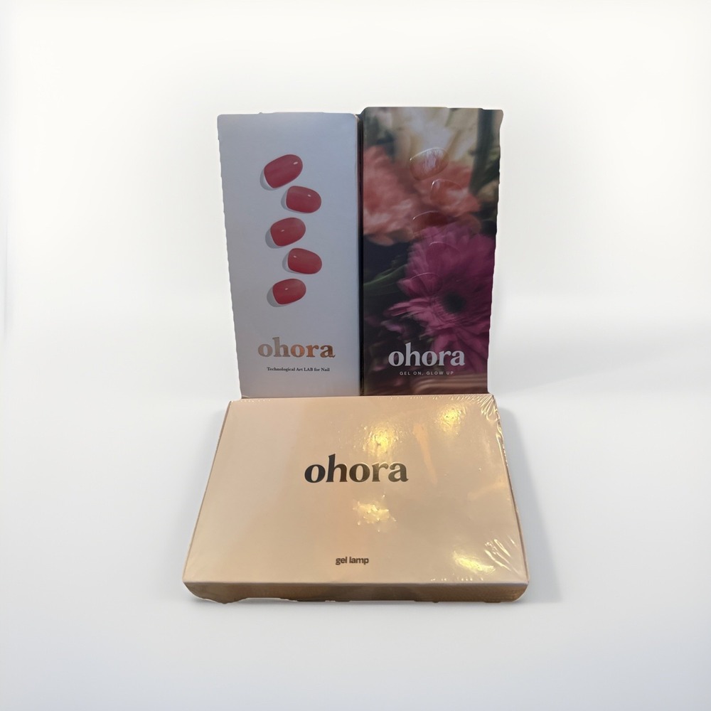 NEW Sealed OHORA Gel Lamp With Semi Circular Gel Nails